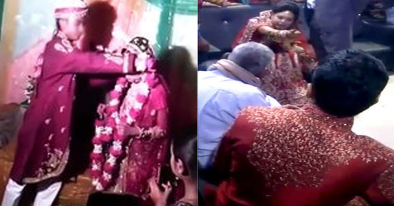 वरमाला होते ही दुल्हन ने दूल्हे को चांटा मारकर दी गाली, वजह पता चली तो उड़ गए सबके होश