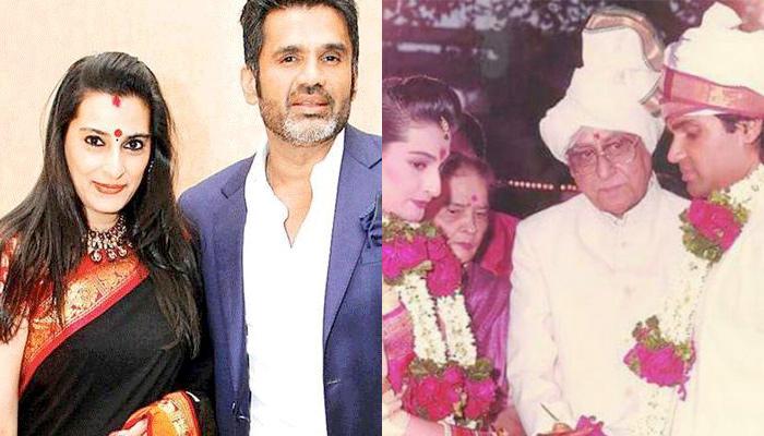 9 साल के इंतज़ार के बाद सुनील शेट्टी ने गर्लफ्रेंड से की थी शादी
