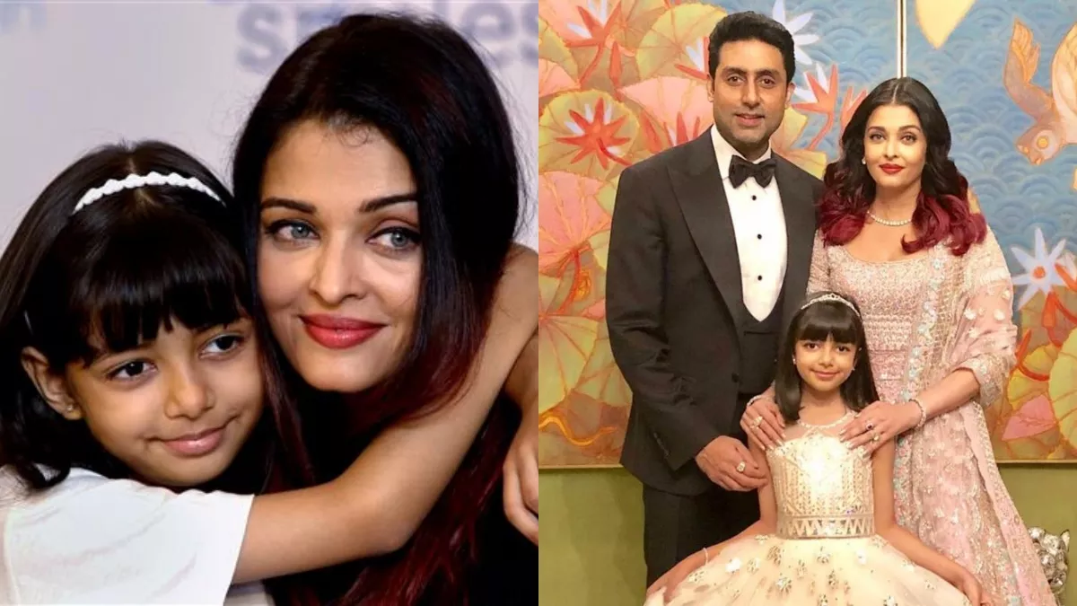 Aishwarya Rai Bachchan And Abhishek Bachchan with aaradhya